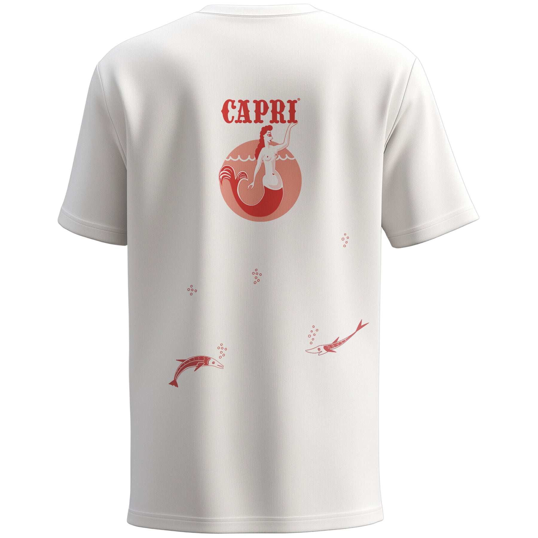 Love Capri - T Shirt Mermaid & Fish [Color: Coral]