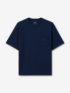 C-Logo Pocket Tee front view - unisex t-shirt by Capri®