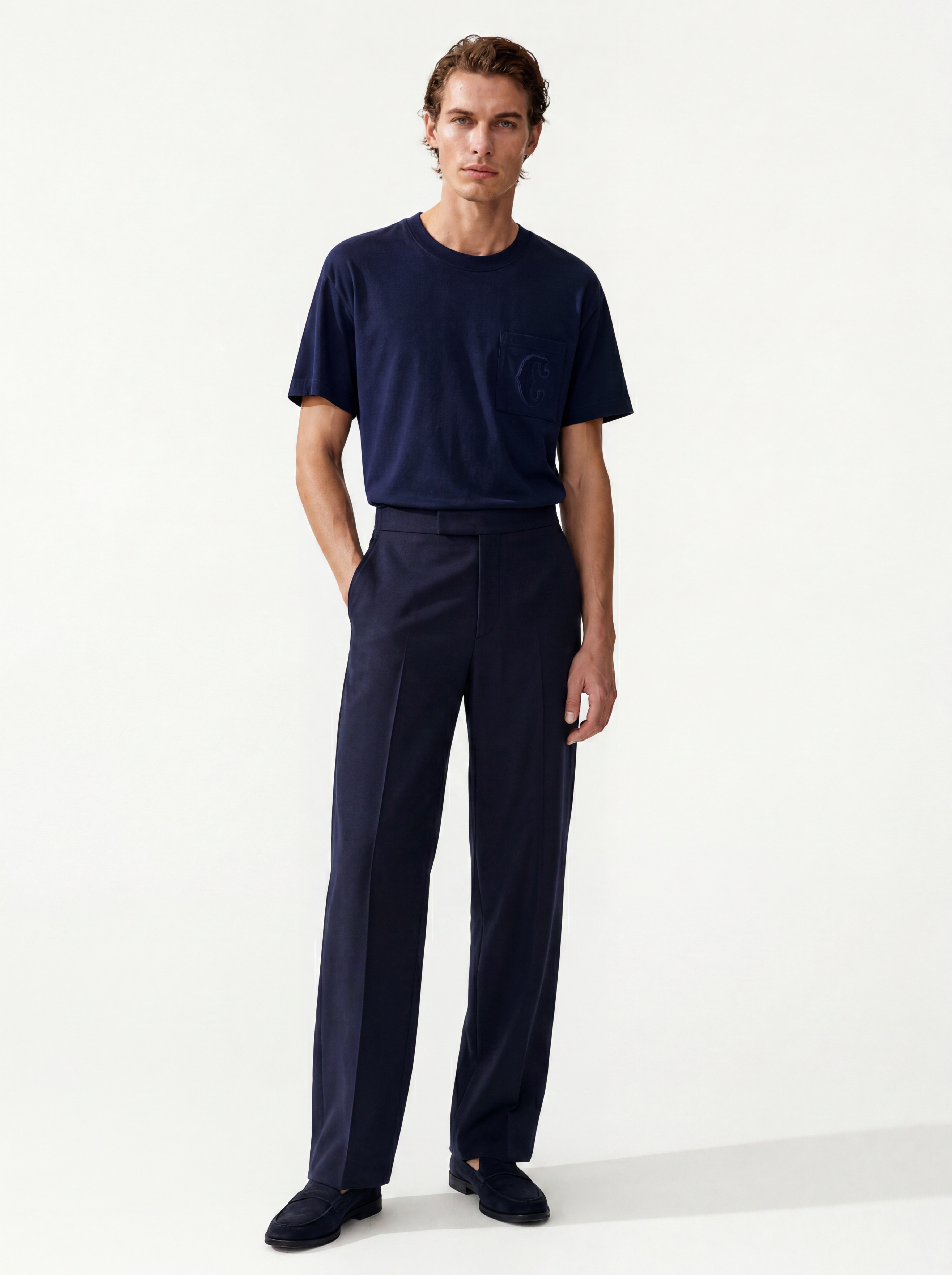 C-Logo Pocket Tee hero shot - unisex t-shirt by Capri®