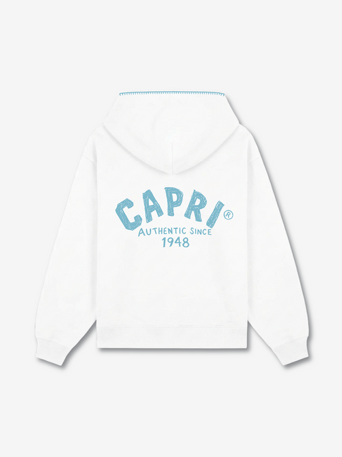 Capri Blanket Full Zip Hoodie back view - unisex hoodie by Capri®