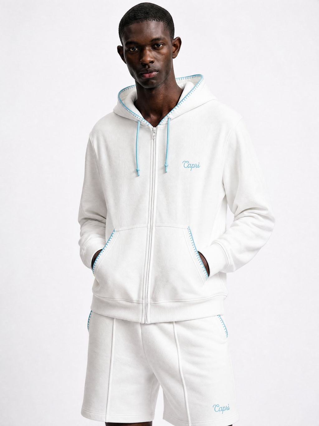Capri Blanket Full Zip Hoodie mid shot - unisex hoodie by Capri®