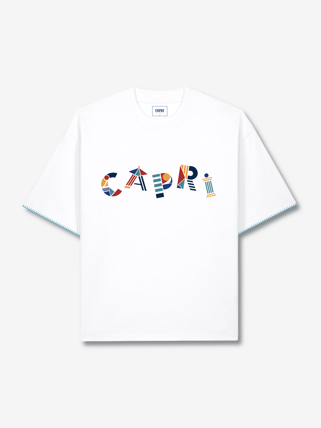 Capri Bricole Tee front view - unisex t-shirt by Capri®