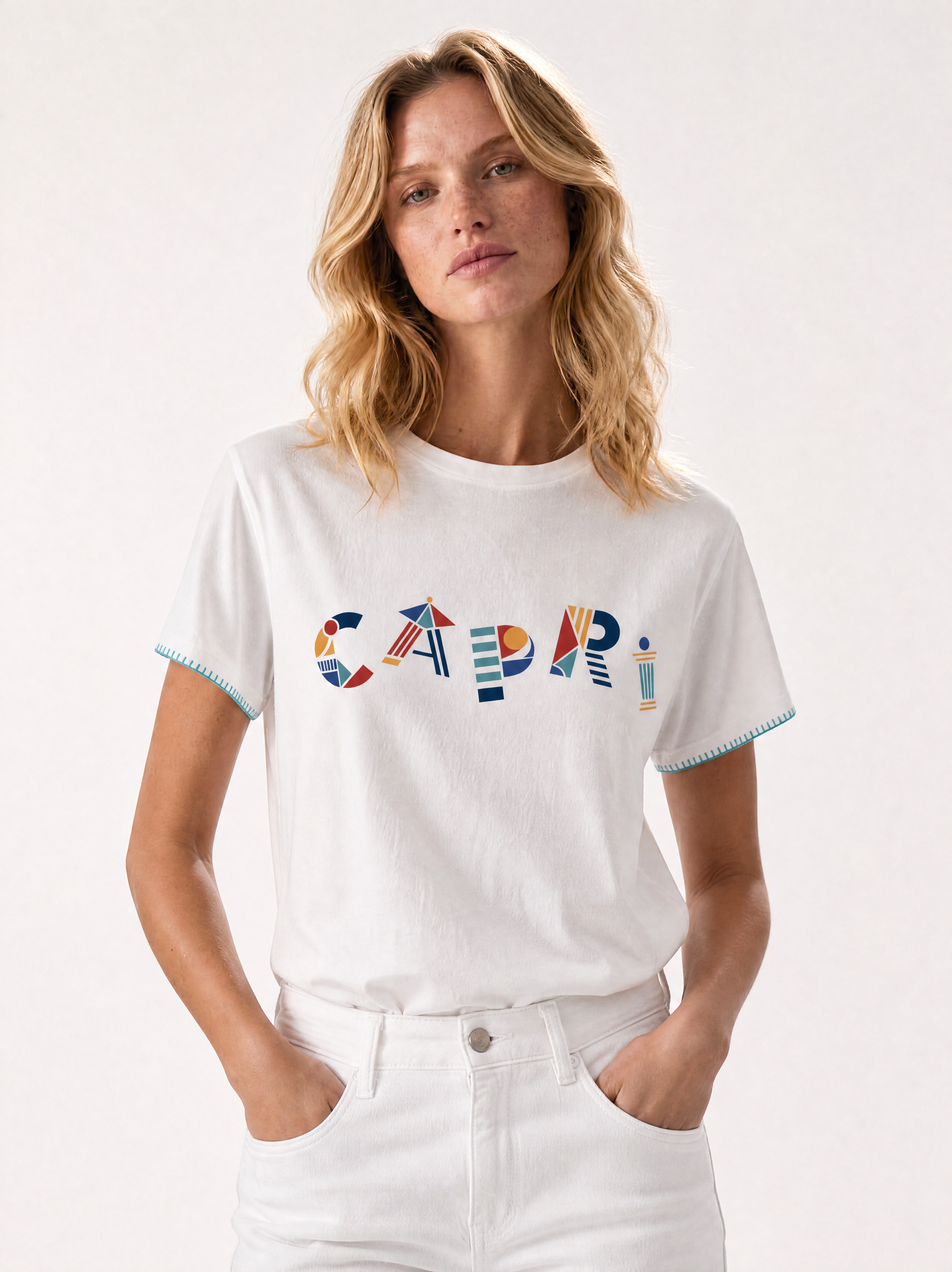Capri Bricole Tee mid shot - unisex t-shirt by Capri®