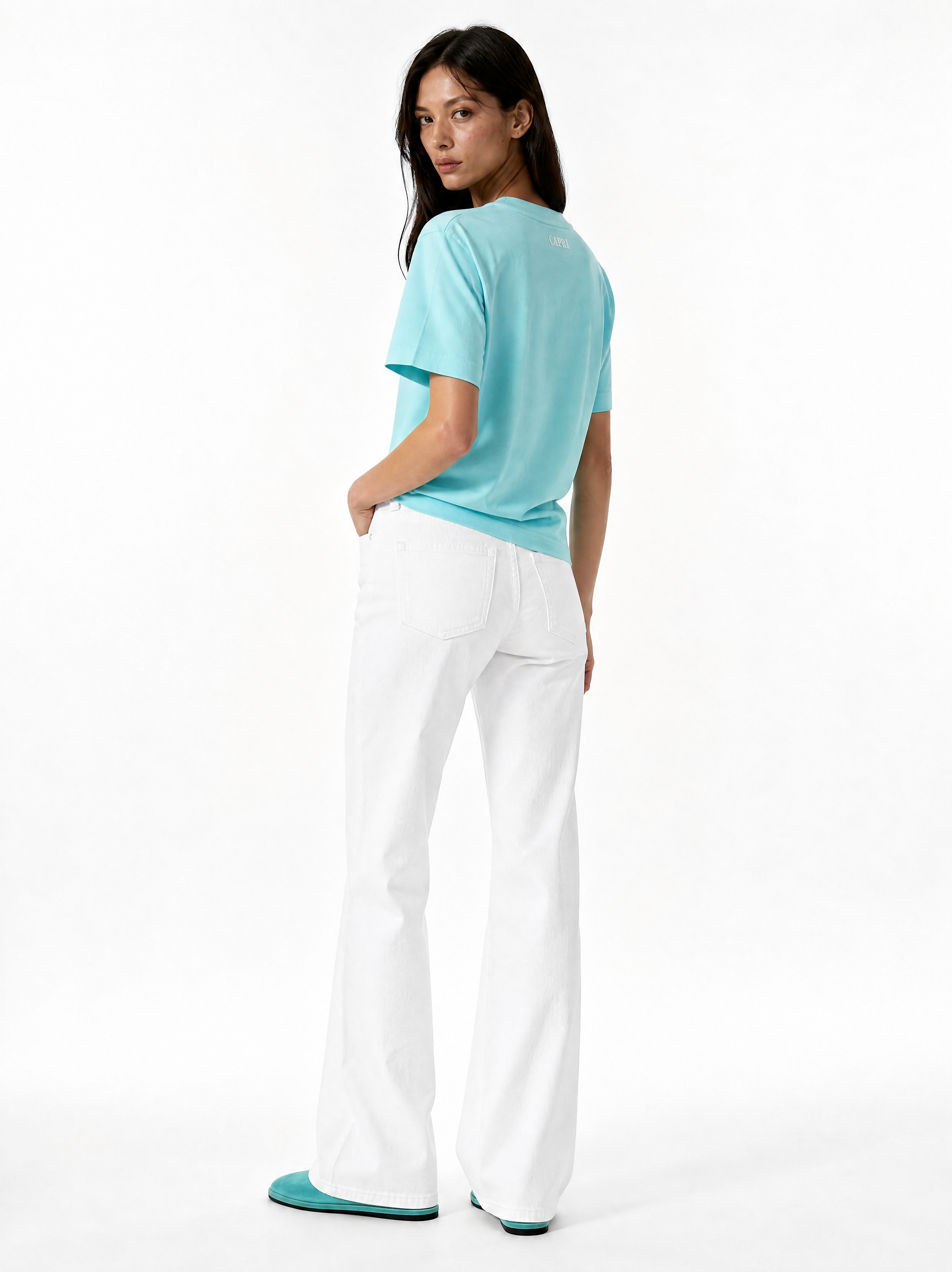 Capri Dive Logo Tee back shot - unisex t-shirt by Capri®