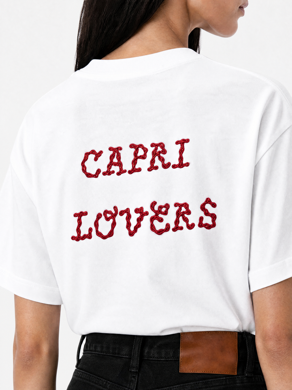 Capri Lovers Tee back mid shot - unisex t-shirt by Capri®