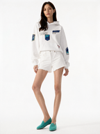 Capri Multi-Patch Hoodie hero shot - unisex hoodie by Capri®