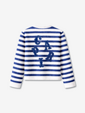 Capri Striped Terry LS Tee back view - unisex long sleeve by Capri®