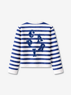 Capri Striped Terry LS Tee back view - unisex long sleeve by Capri®