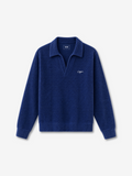 Capri Terry Long Sleeve Polo front view - unisex polo by Capri®
