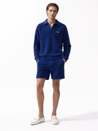 Capri Terry Long Sleeve Polo hero shot - unisex polo by Capri®