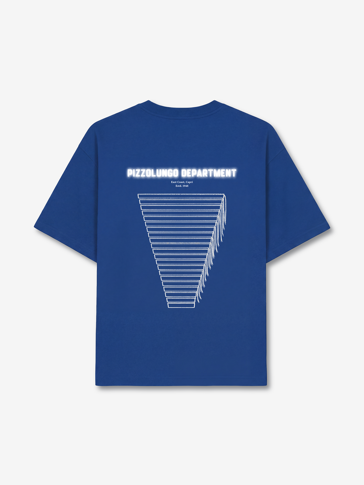 Pizzolungo Dept. Tee back view - unisex t-shirt by Capri®